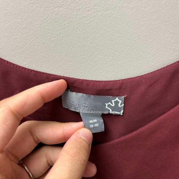 Sears Burgundy Camisole Tank Top - Picture 3 of 4